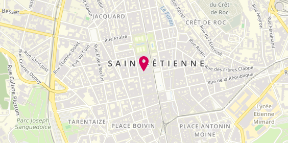 Plan de BREYSSE Pierre, 4 Rue Aristide Briand et de la Paix, 42000 Saint-Étienne
