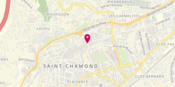 Plan de Bijouterie ESCANEZ Saint-Chamond, 32 Rue de la République, 42400 Saint-Chamond