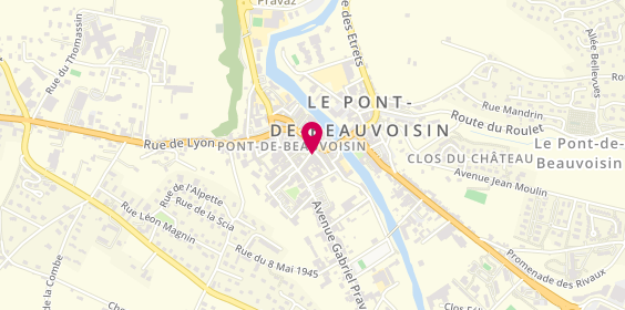 Plan de Bijouterie Horlogerie MATHIEU-CLERC, 17 place de la Republique, 38480 Le Pont-de-Beauvoisin