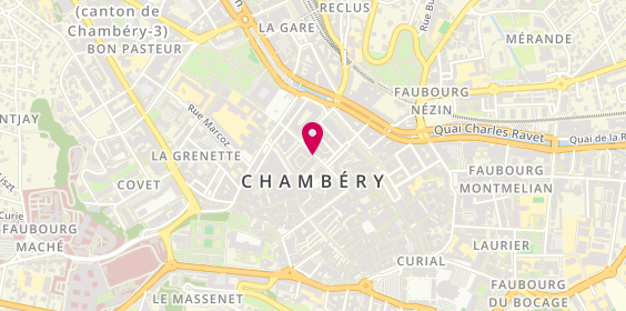 Plan de Bijouterie BIZOUARD, 1 Rue Favre, 73000 Chambéry