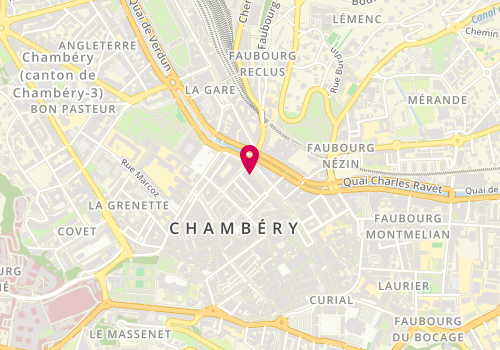 Plan de Louis Pion Chambery, 19 Boulevard de la Colonne Galeries Lafayette, 73000 Chambéry