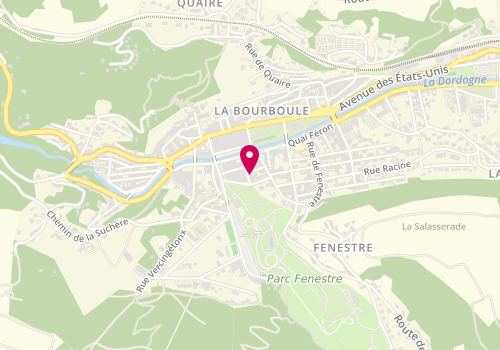Plan de Minéralexpo, 13 Avenue de Verdun, 63150 La Bourboule
