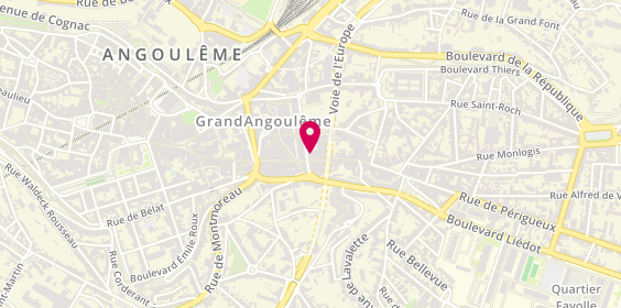 Plan de Bijouterie Jouot, 20 Rue René Goscinny, 16000 Angoulême