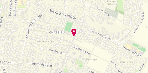 Plan de La Clinique du Bijou, 45 Rue de la République, 69680 Chassieu
