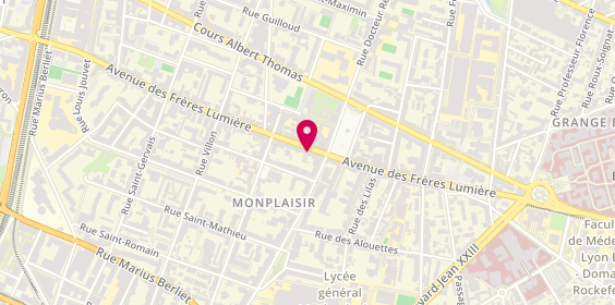 Plan de Bijouterie Gobbet, 120 avenue des Frères Lumière, 69008 Lyon