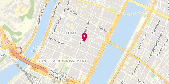 Plan de ABP Lyon, 25 Rue des Remparts d'Ainay, 69002 Lyon