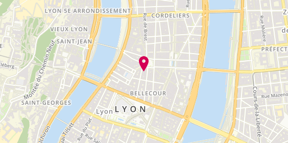 Plan de Laudate Lyon, 1 Rue Émile Zola, 69002 Lyon