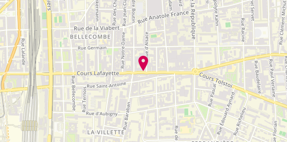 Plan de La Palme d'Or, 305 Cr Lafayette, 69006 Lyon