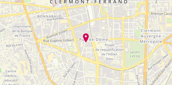 Plan de Bijouterie BARTOLINI Annick, 3 Rue Ramond, 63000 Clermont-Ferrand