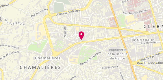 Plan de Atelier Bijouterie O Ganne, 16 Rue Lufbery, 63400 Chamalières