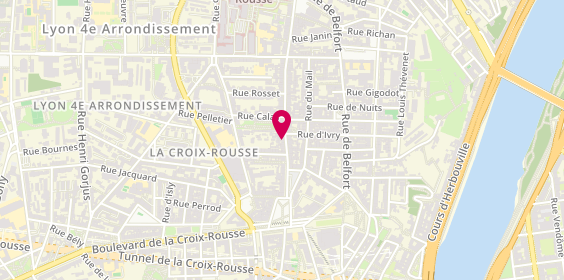 Plan de Mademoiselle Réglisse, 11 grande Rue de la Croix-Rousse, 69004 Lyon
