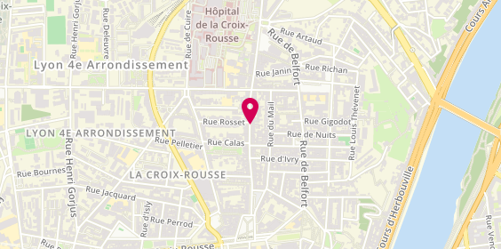 Plan de Gautam Boudha Stones, 36 grande Rue de la Croix-Rousse, 69004 Lyon
