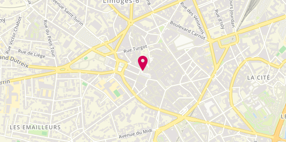 Plan de Les Montres Philipparie, 40 Place de la Motte, 87000 Limoges
