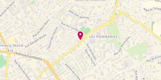 Plan de Bijouterie Perrillat, 29 avenue des Carrés, 74940 Annecy