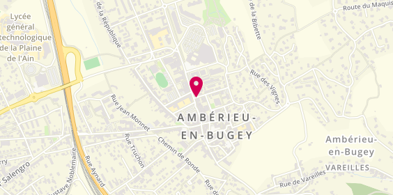 Plan de Horlogerie Bijouterie Joaillerie Favre, 36 Rue Alexandre Bérard, 01500 Ambérieu-en-Bugey