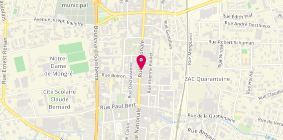 Plan de Bijouterie Carine Duval, 379 Rue Nationale, 69400 Villefranche-sur-Saône