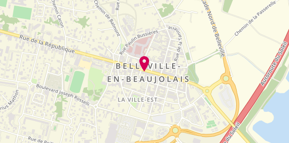 Plan de Horlogerie Bijouterie Ch.favreau, 61 Rue de la République, 69220 Belleville-en-Beaujolais