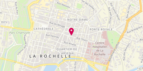 Plan de Comptoir d'Achat Or et Argent, 7 Rue Thiers, 17000 La Rochelle