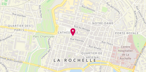 Plan de Pinguet bijoutier Joaillier, 29 Rue Gargoulleau, 17000 La Rochelle