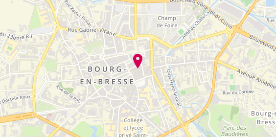 Plan de Aula Bijoux, 21 Rue Maréchal Foch, 01000 Bourg-en-Bresse