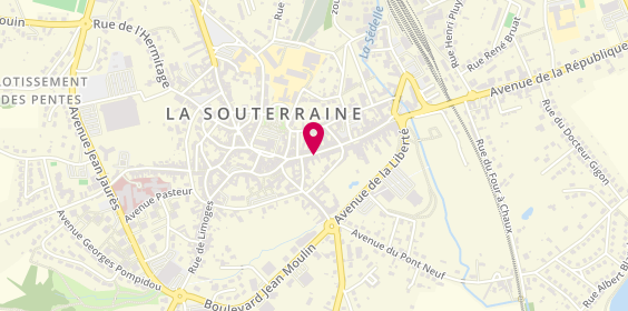 Plan de Bijouterie Valérie - Horlogerie et Bijouterie à la Souterraine (Creuse), 20 Rue Hyacinthe Montaudon, 23300 La Souterraine