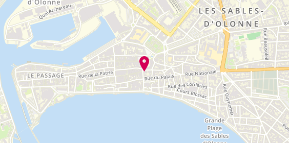 Plan de Les Cocottes, 33 Rue des Halles, 85100 Les Sables-d'Olonne