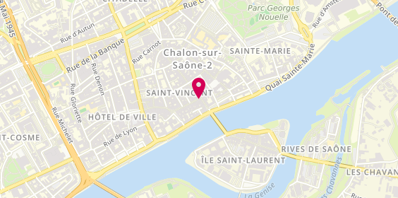 Plan de Bijouterie Gauvin, 3 Rue du Châtelet, 71100 Chalon-sur-Saône