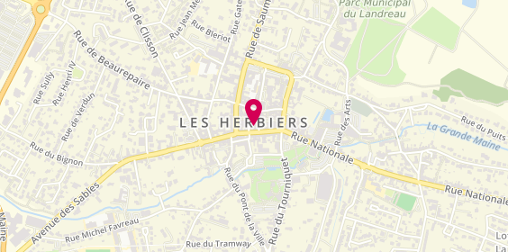 Plan de Bijouterie Maxime Les Herbiers, 1 Rue du Marché, 85500 Les Herbiers