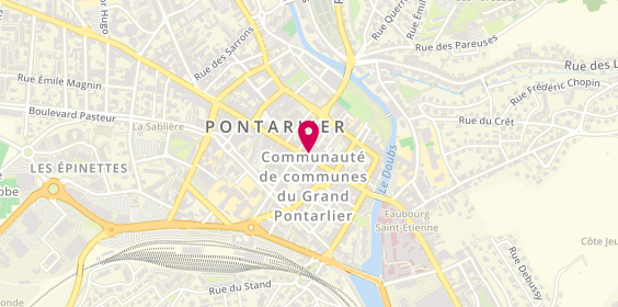 Plan de Grangier Joaillerie, 34 Rue de la République, 25300 Pontarlier