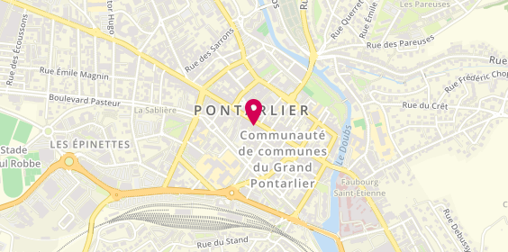Plan de L'Orade, 63 Rue de la République, 25300 Pontarlier