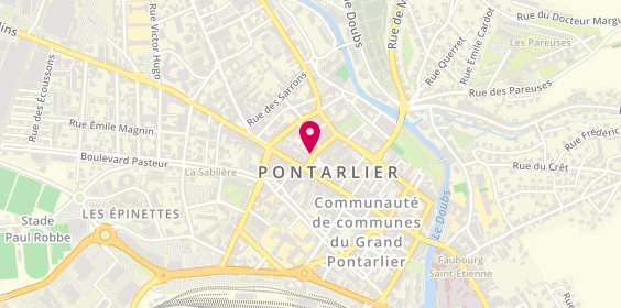 Plan de Le Comptoir National de l'Or, 8 Rue de la Halle, 25300 Pontarlier