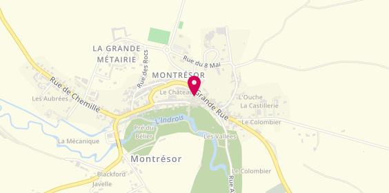 Plan de Château de Montrésor SOUVENIR DU CHATEAU DE MONTRESOR, 12 Impasse Nicolas Potocki, 37460 Montrésor