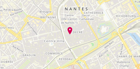 Plan de Les caprices de Jeannette, 1 Rue des Halles, 44000 Nantes