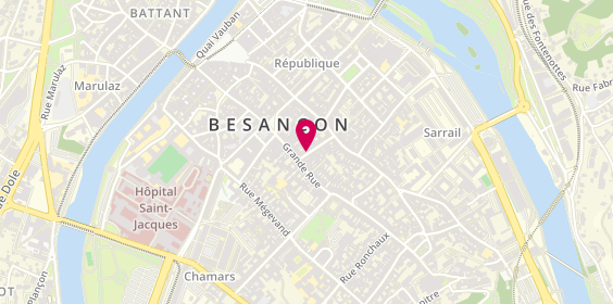 Plan de Pequignet Boutique Besançon, Manufacture Française de Haute Horlogerie, 3 Rue Moncey, 25000 Besançon