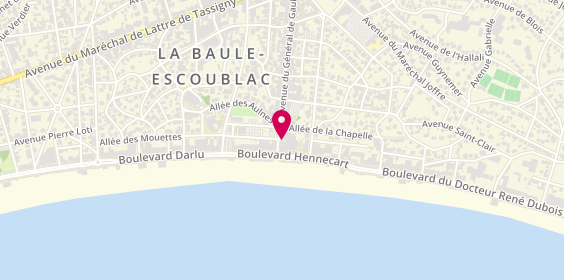 Plan de Bebou la Coquette, 14 avenue du Général de Gaulle, 44500 La Baule-Escoublac