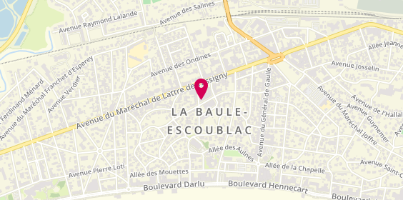 Plan de Bijoux Sucre d'Or, 19 avenue des Ibis, 44500 La Baule-Escoublac