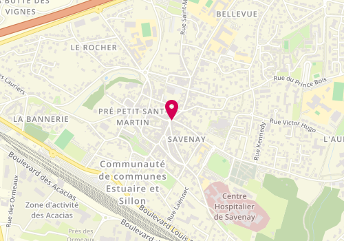 Plan de Bijouterie Horlogerie Lemarié Laurent, 2 Rue de Nantes, 44260 Savenay
