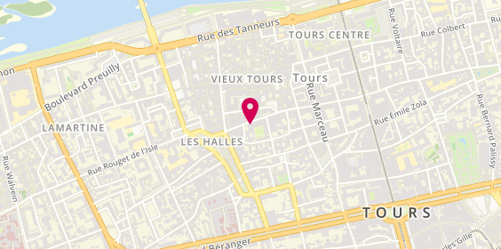 Plan de Lecerf Joaillier, 84 Rue des Halles, 37000 Tours
