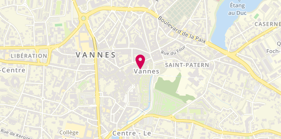 Plan de Atelier des Trésors, 13 Rue des Vierges, 56000 Vannes