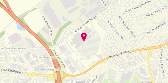 Plan de La Perle, Hyper Dornach 258 Rue Belfort, 68200 Mulhouse