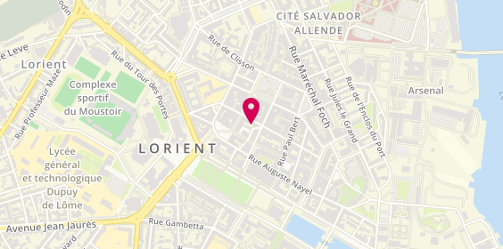 Plan de Bijouterie Hallais, 15 Rue de Liège, 56100 Lorient