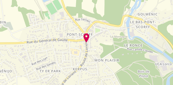 Plan de Cédric GRALL Bijoux, 7 Route de Lorient, 56620 Pont-Scorff