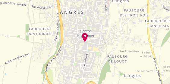Plan de Collin Joël, 12 place Diderot, 52200 Langres