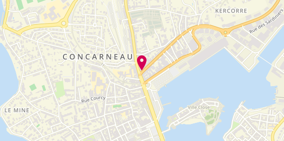 Plan de Bijouterie Satre, 1 avenue Alain le Lay, 29900 Concarneau