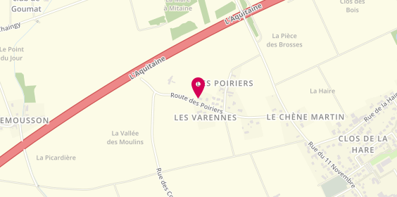 Plan de Sol'n'Et la Magie des Pierres, 34 Route des Poiriers, 45380 Chaingy