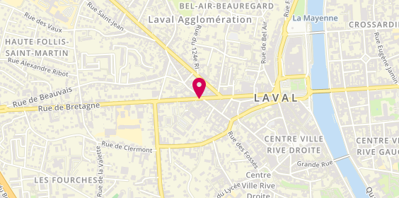 Plan de Bijouterie Gaudin, 5 Rue de Bretagne, 53000 Laval
