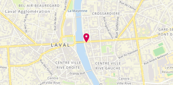 Plan de Bijouterie Touchard : Joaillerie – Horlogerie – Réparation – Achat or, 2 Rue de la Paix, 53000 Laval