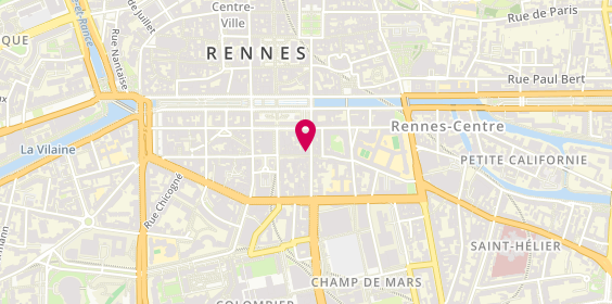 Plan de Bebou la Coquette, 21 Rue Vasselot, 35000 Rennes
