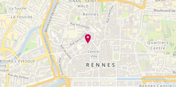 Plan de L'Oubliette, 9 place Saint-Michel, 35000 Rennes