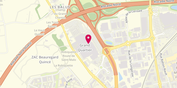 Plan de Georges Joaillier-Horloger, Centre Commercial Grand Quartier
Route Saint-Malo, 35760 Saint-Grégoire